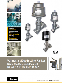 Catalogue Vanne à siège incliné